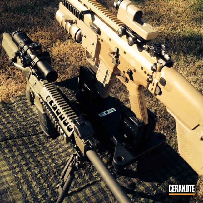 Cerakoted C-226 Patriot Brown With C-232 Magpul O.d. Green And H-265 Flat Dark Earth