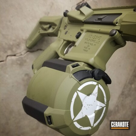 Powder Coating: AR,S.H.O.T,Noveske,Noveske Bazooka Green H-189,Tactical Rifle,BCM