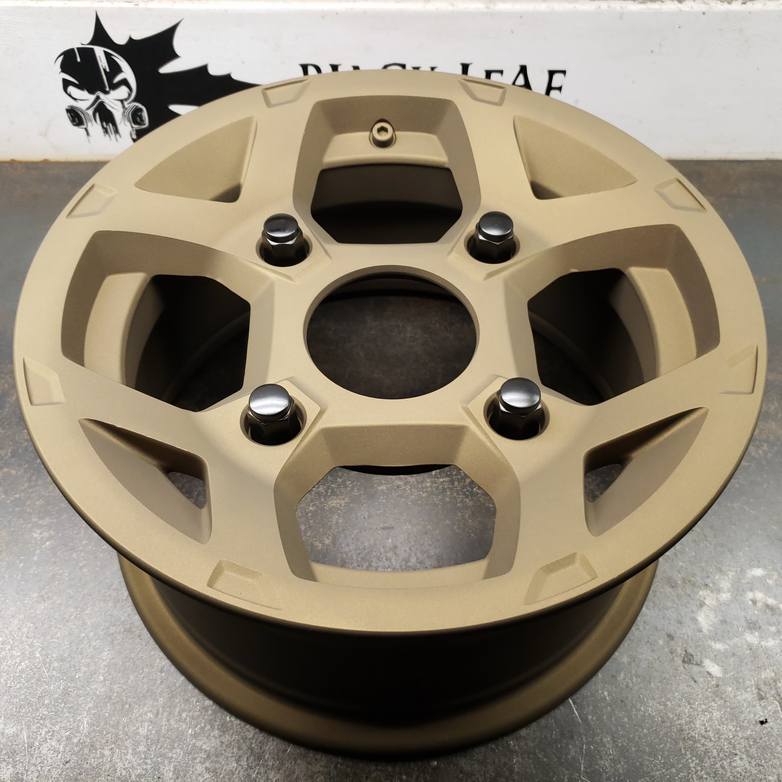 Refinished Polaris UTV Rims featuring Burnt Bronze | Cerakote