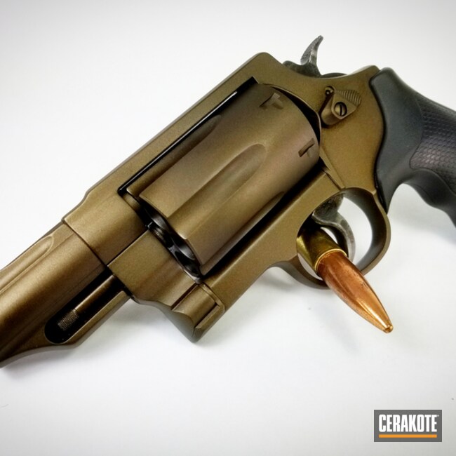 Cerakoted Bronze Smith & Wesson Revolver