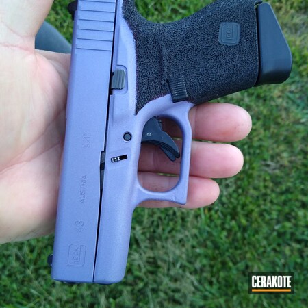 Powder Coating: Glock 43,9mm,Glock,CRUSHED ORCHID H-314,S.H.O.T,Pistol,#custom
