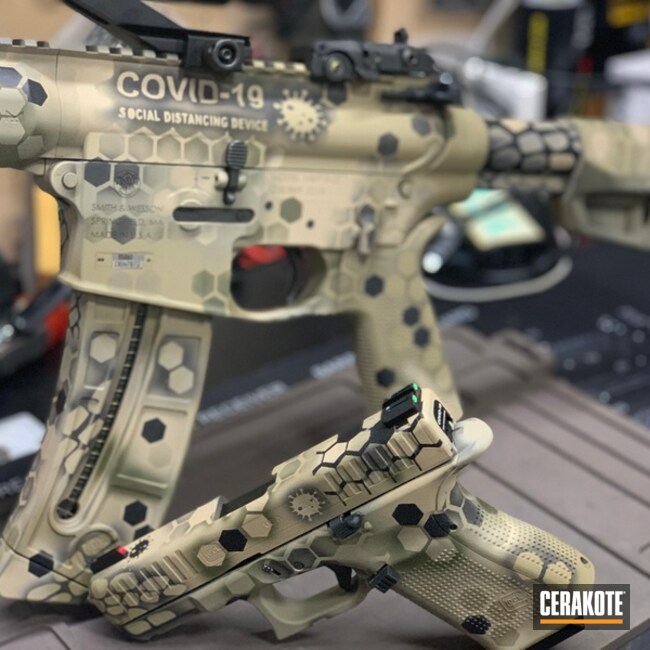 Cerakoted Matching Ar And Glock In H-235 And×covid-19