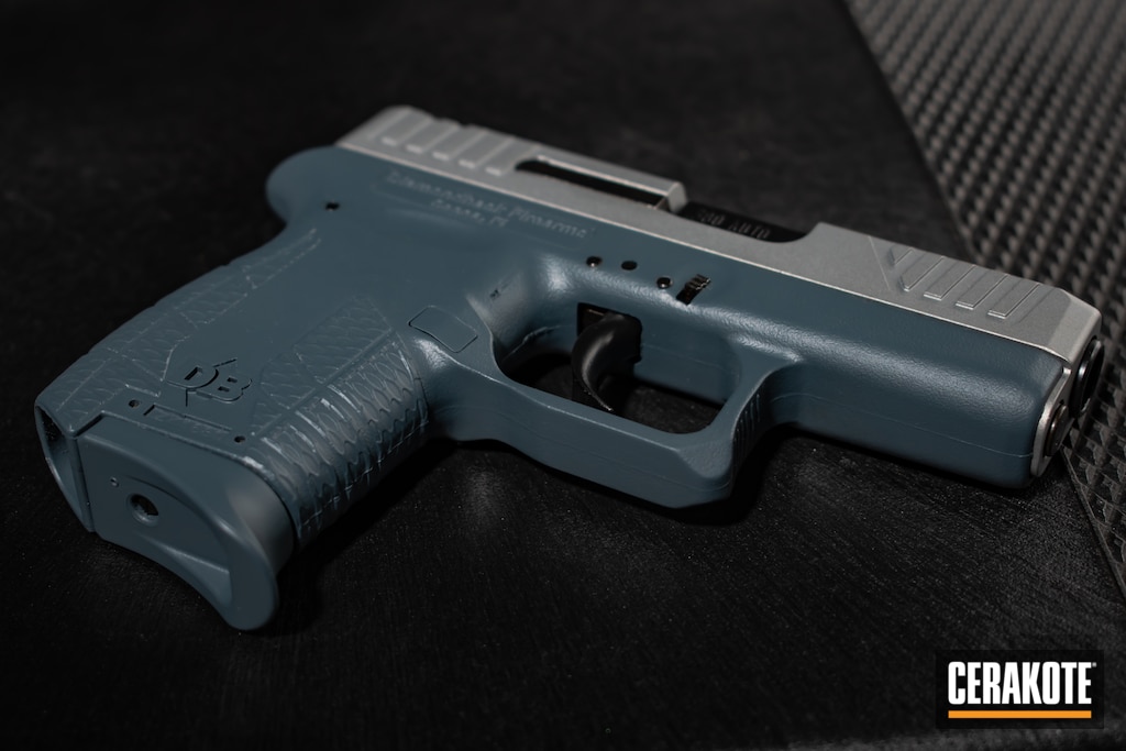 Two Toned Db380 Finished With Jesse James Cold War Grey Satin Mag And Blackout Cerakote