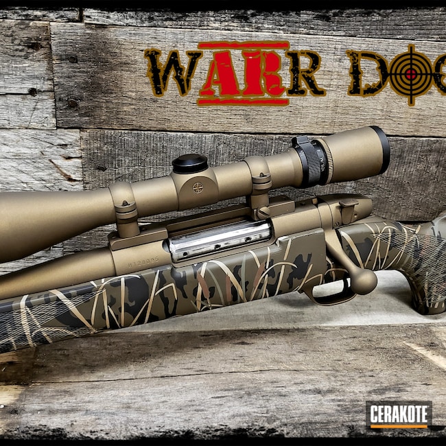 Cerakoted: S.H.O.T,Bolt Action Rifle,Wetland Camo,Shotgun,BARRETT® BROWN H-269