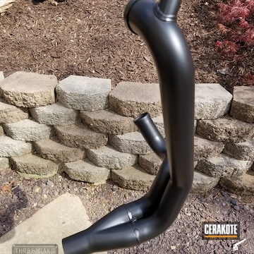 Cerakoted Buell Motorcycle Exhaust In C-7600