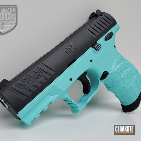 Powder Coating: 9mm,Two Tone,S.H.O.T,Pistol,Walther,Armor Black H-190,CCP,Robin's Egg Blue H-175,Walther CCP