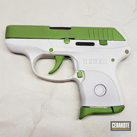 Powder Coating: Two Tone,Snow White H-136,Zombie Green H-168,S.H.O.T,Pistol,Ruger,LCP 2