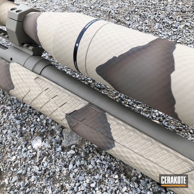 Save Rifle Snakeskin Camo finished with Barrett® Brown, Desert Sand and ...