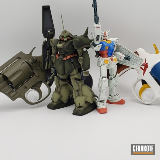 Cerakoted Gundam Themed Revolvers