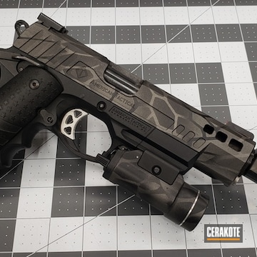 Cerakoted Custom Ati Fxh Handgun In H-146 And H-237