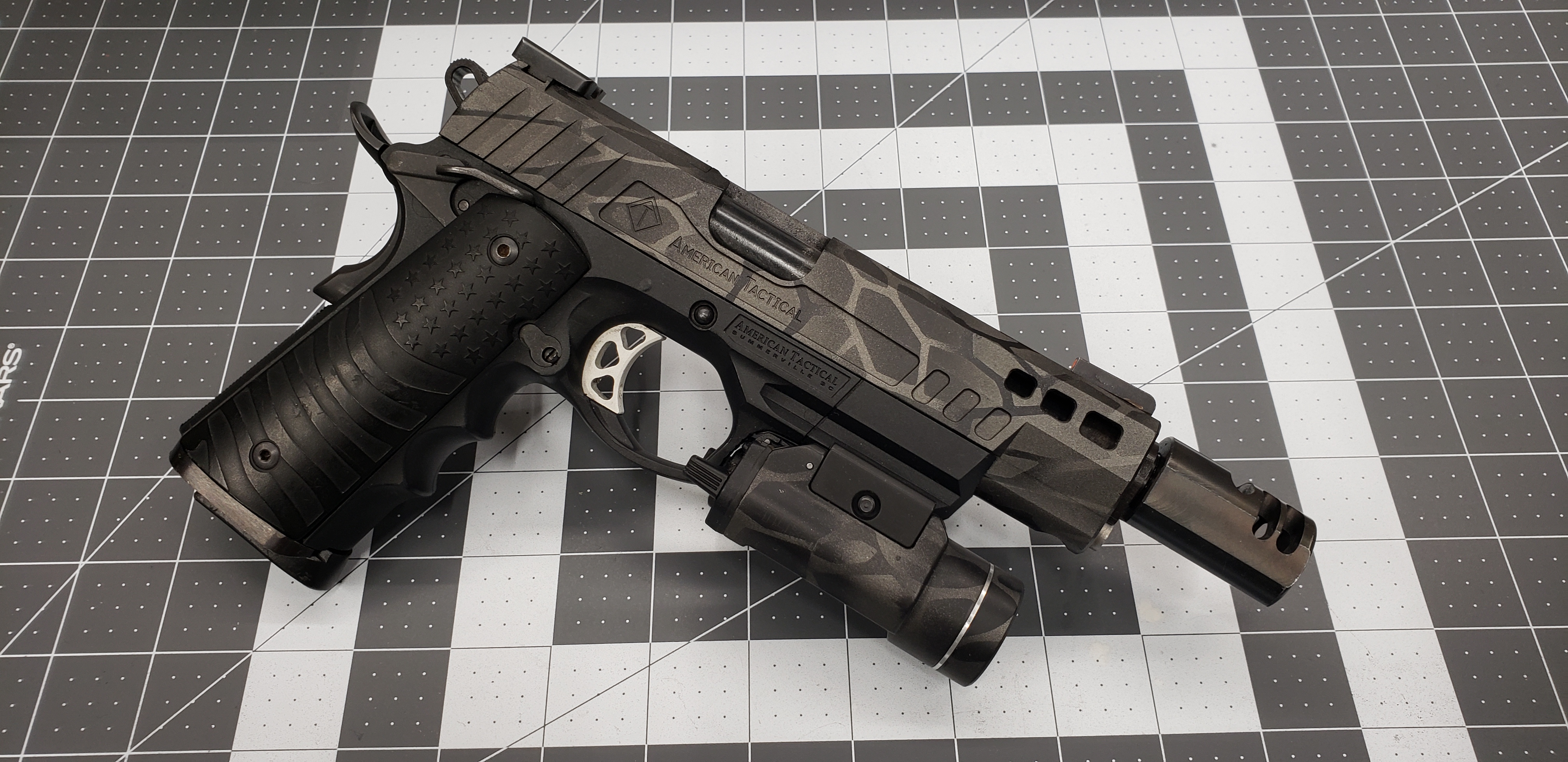 Custom ATI FXH Handgun with Graphite Black and Tungsten | Cerakote