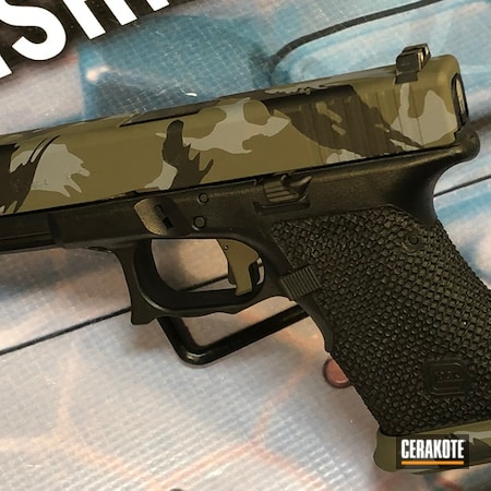 Powder Coating: 9mm,Graphite Black H-146,Glock,Pistol,Glock 19,BATTLESHIP GREY H-213,O.D. Green H-236,Rhodesian Camo