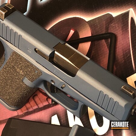 Powder Coating: 9mm,Glock,S.H.O.T,Blue Titanium H-185,Glock 43X