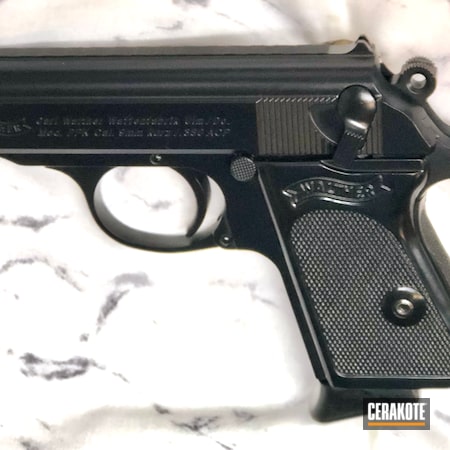 Powder Coating: S.H.O.T,Pistol,Walther,Midnight Blue H-238,PPK
