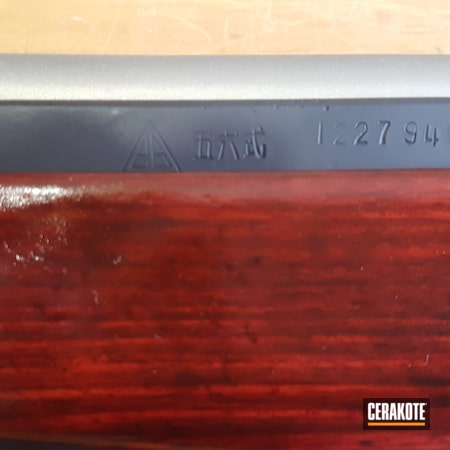 Powder Coating: Custom Cerakote,S.H.O.T,Titanium V-164,7.62,7.62x39,HKT Firearms,Chinese,SKS,JET BLACK C-138,Rifle
