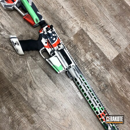 Powder Coating: Hunter Orange H-128,Graphite Black H-146,AR,Snow White H-136,S.H.O.T,Tactical Rifle,PARAKEET GREEN H-331