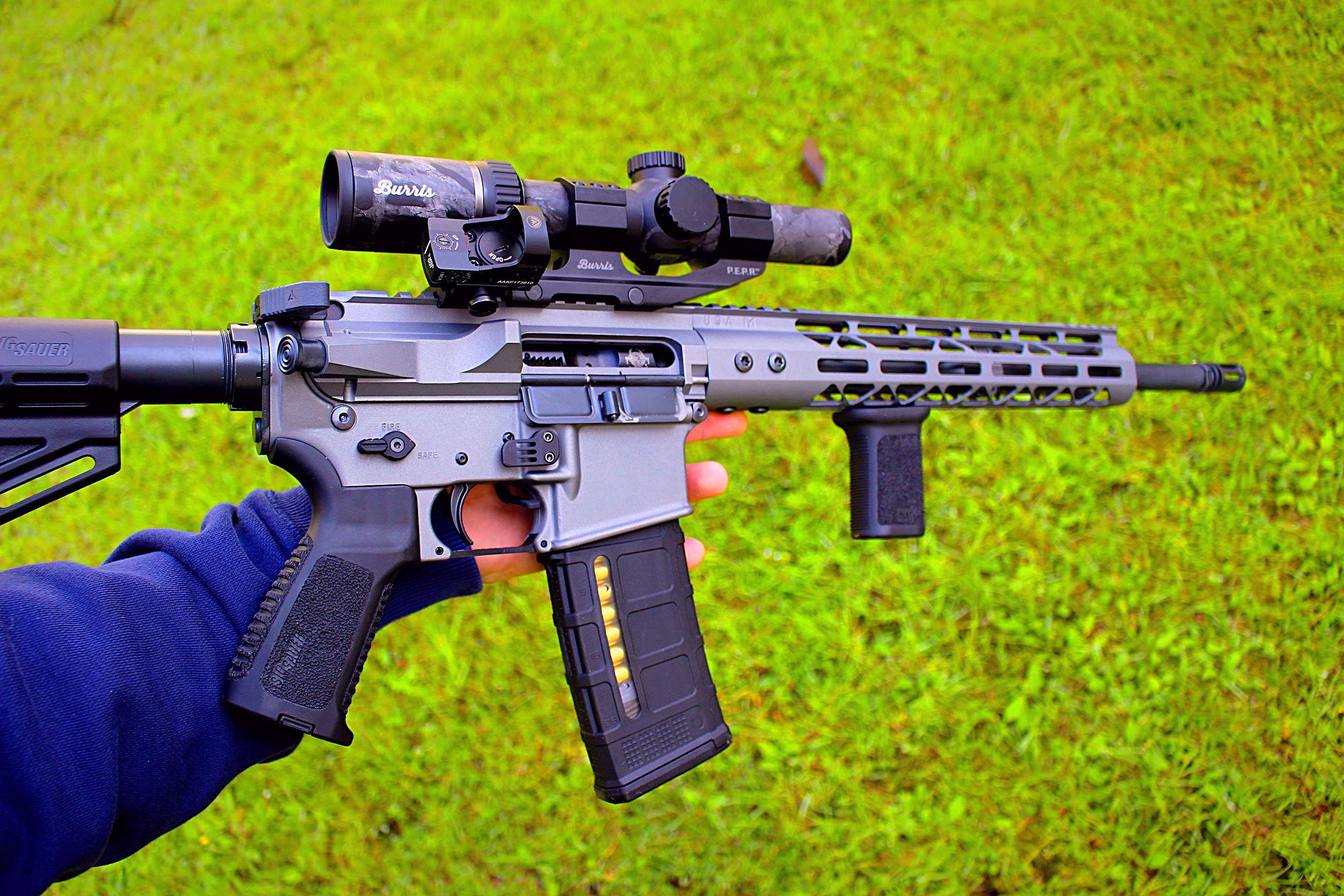 Custom AR coated with Tactical Grey | Cerakote