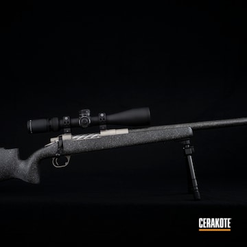 Cerakoted .300 Prc Bolt Action Rifle In H-139 And H-146