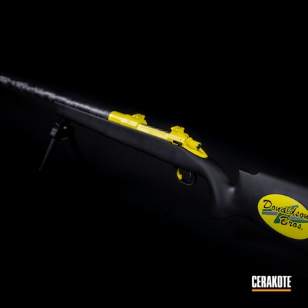 Powder Coating: Graphite Black H-146,S.H.O.T,Electric Yellow H-166,Snowy Mountain Rifles,SQUATCH GREEN H-316,Rifle,Bolt Action Rifle