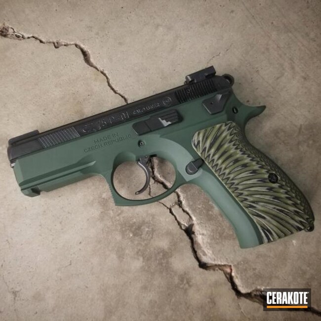 Cerakoted Refinished Cz-p01 Handgun In H-200