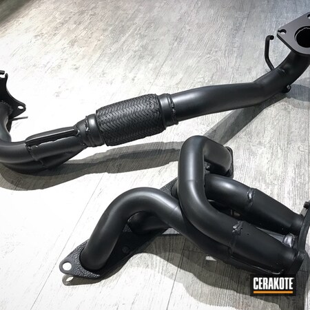 Powder Coating: CERAKOTE GLACIER BLACK C-7600,Automotive,More Than Guns,Headers