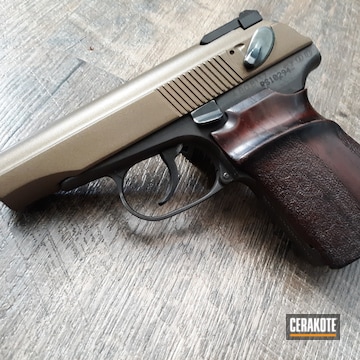 Cerakoted Double Stack Makarov With Hungarian Wood Grips In H-148