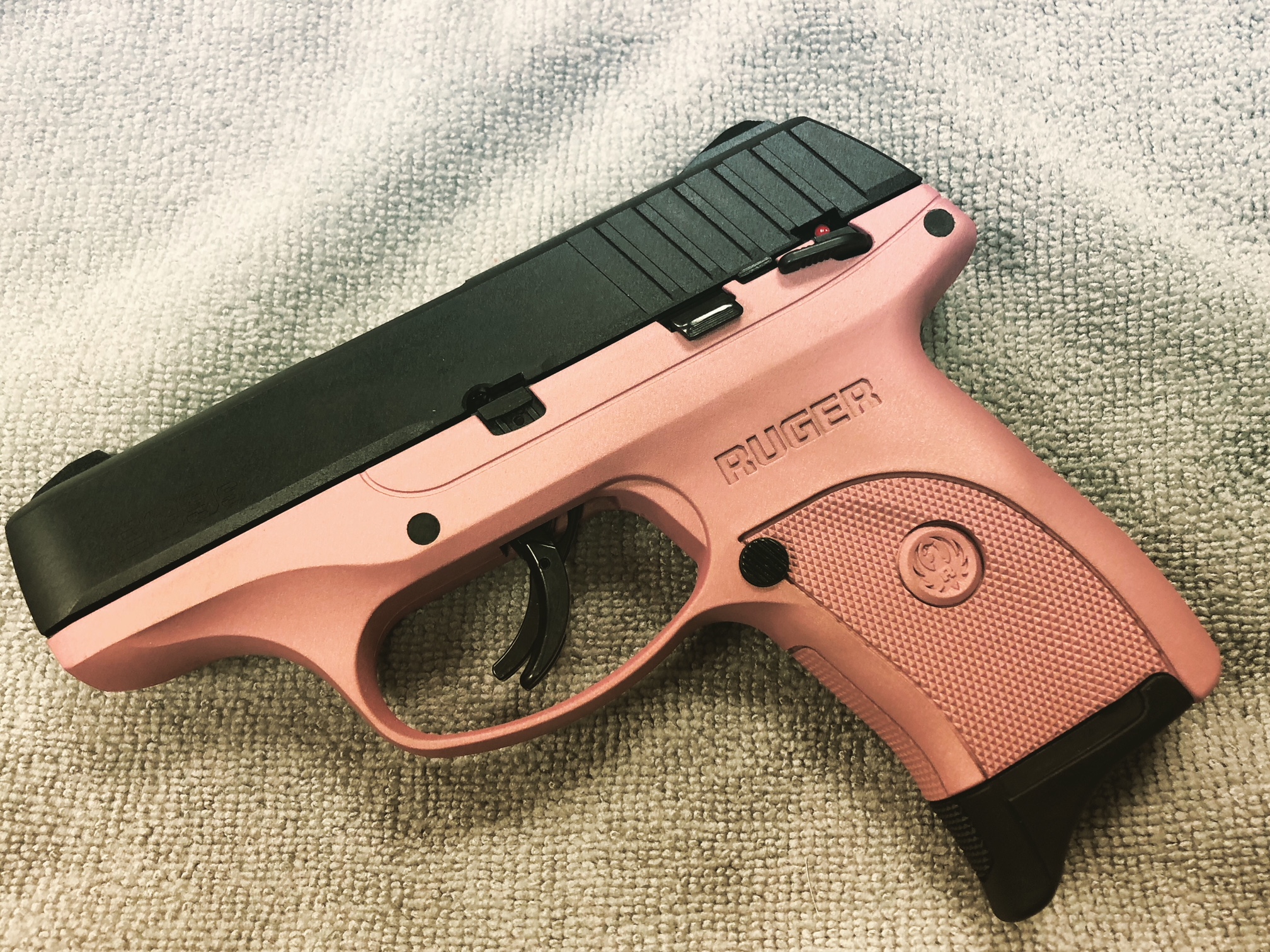 Two Tone Ruger Handgun done in Rose Gold | Cerakote