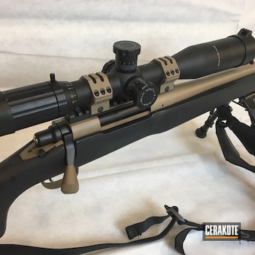 Cerakoted Remington 700 .308 Bolt Action Rifle In H-267 And C-102