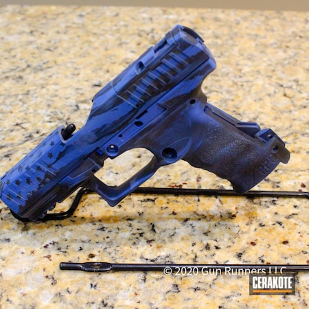 Powder Coating: 9mm,Graphite Black H-146,NRA Blue H-171,S.H.O.T,Walther,American Flag