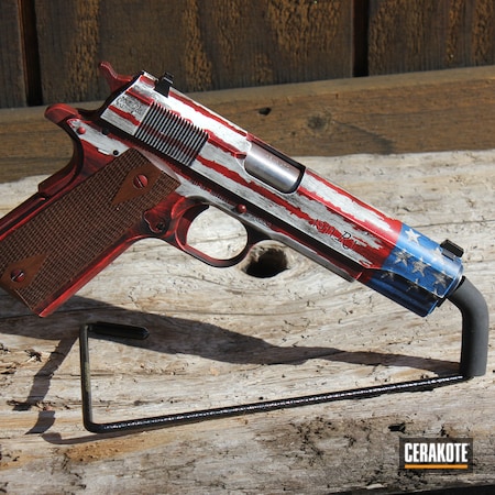 Powder Coating: Graphite Black H-146,NRA Blue H-171,1911,R1,S.H.O.T,Pistol,EDC Pistol,Stormtrooper White H-297,American Flag,FIREHOUSE RED H-216,Ruger,Distressed American Flag