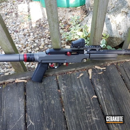 Powder Coating: S.H.O.T,Pike Arms Inc,Tungsten H-237,Ruger 10/22,10/22,Folding Brace,Tactical Solutions,Graphite Black H-146,Ruger Takedown,Pistol,PMACA Chassis,Side Charge,Charger Pistol,Redline,Ruger,Takedown,Charger