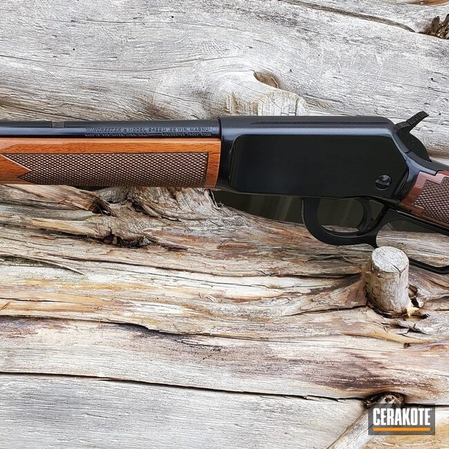 Cerakoted Winchester Lever Action Rifle In H-109
