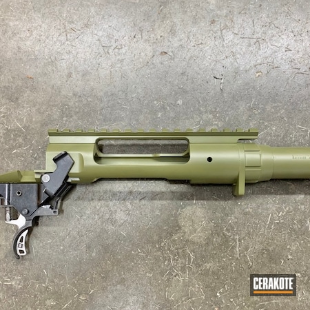 Powder Coating: Model 12,S.H.O.T,.243,Noveske Bazooka Green H-189,Bolt Action Rifle,Barreled Action,Savage