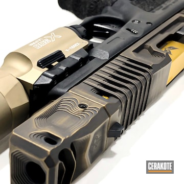 Cerakoted Custom Glock 19 Build In H-146 And H-148