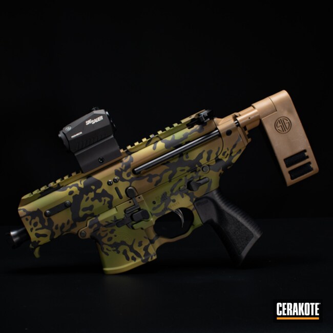 Cerakoted Sig Sauer Mpx Multicam In H-343, H-340, H-8000 And H-146