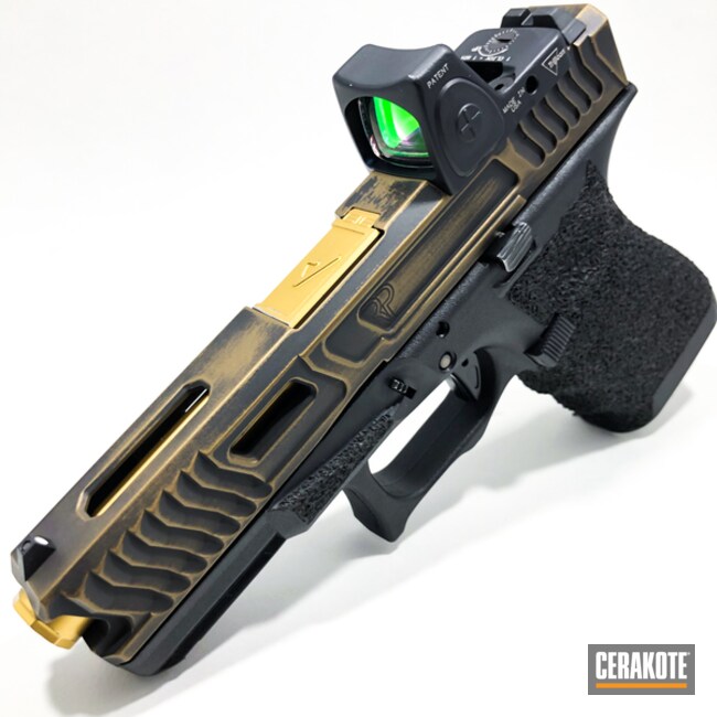 Cerakoted Custom Glock 9mm In H-146 And H-148