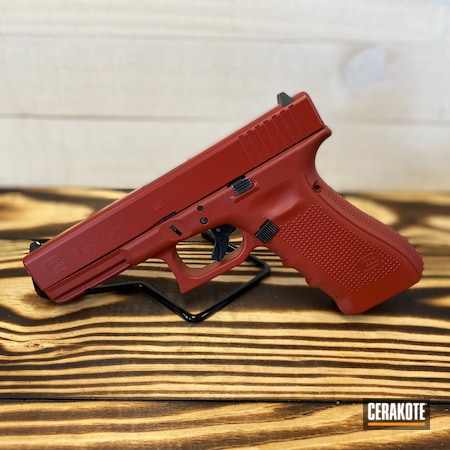 Powder Coating: Red,Crimson H-221,Glock,S.H.O.T,Pistol,31,Glock 31,Solid Tone