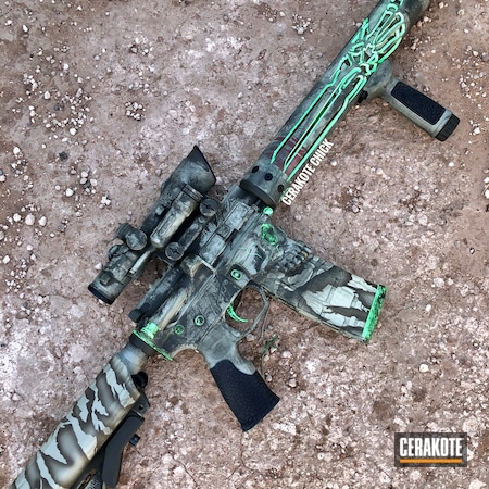 Powder Coating: AR,S.H.O.T,Unique-Ars,.223,Jack,Sharps Brothers MDL The Jack,Tactical Rifle,PARAKEET GREEN H-331,Custom AR Build