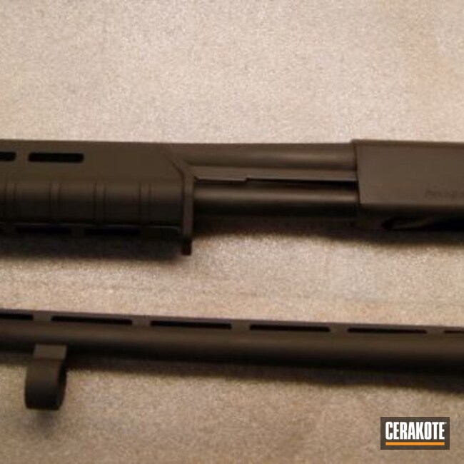 Cerakoted Refinished Remington Shotgun In H-146