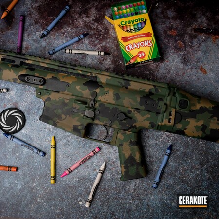 Powder Coating: S.H.O.T,Highland Green H-200,Armor Black H-190,MultiCam,Tactical Rifle,SCAR,TROY® COYOTE TAN H-268