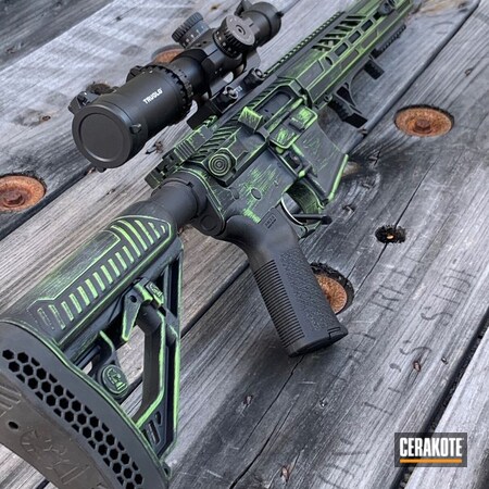 Powder Coating: Graphite Black H-146,Distressed,Zombie Green H-168,S.H.O.T,.223,Palmetto State Armory,Tactical Rifle,AR-15,Battleworn,Rifle