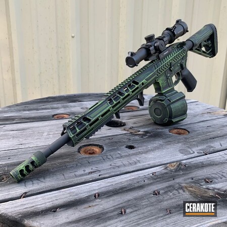 Powder Coating: Graphite Black H-146,Distressed,Zombie Green H-168,S.H.O.T,.223,Palmetto State Armory,Tactical Rifle,AR-15,Battleworn,Rifle