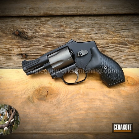 Powder Coating: Graphite Black H-146,Smith & Wesson,640,S.H.O.T,Revolver,Tungsten H-237,.357,.357 Magnum