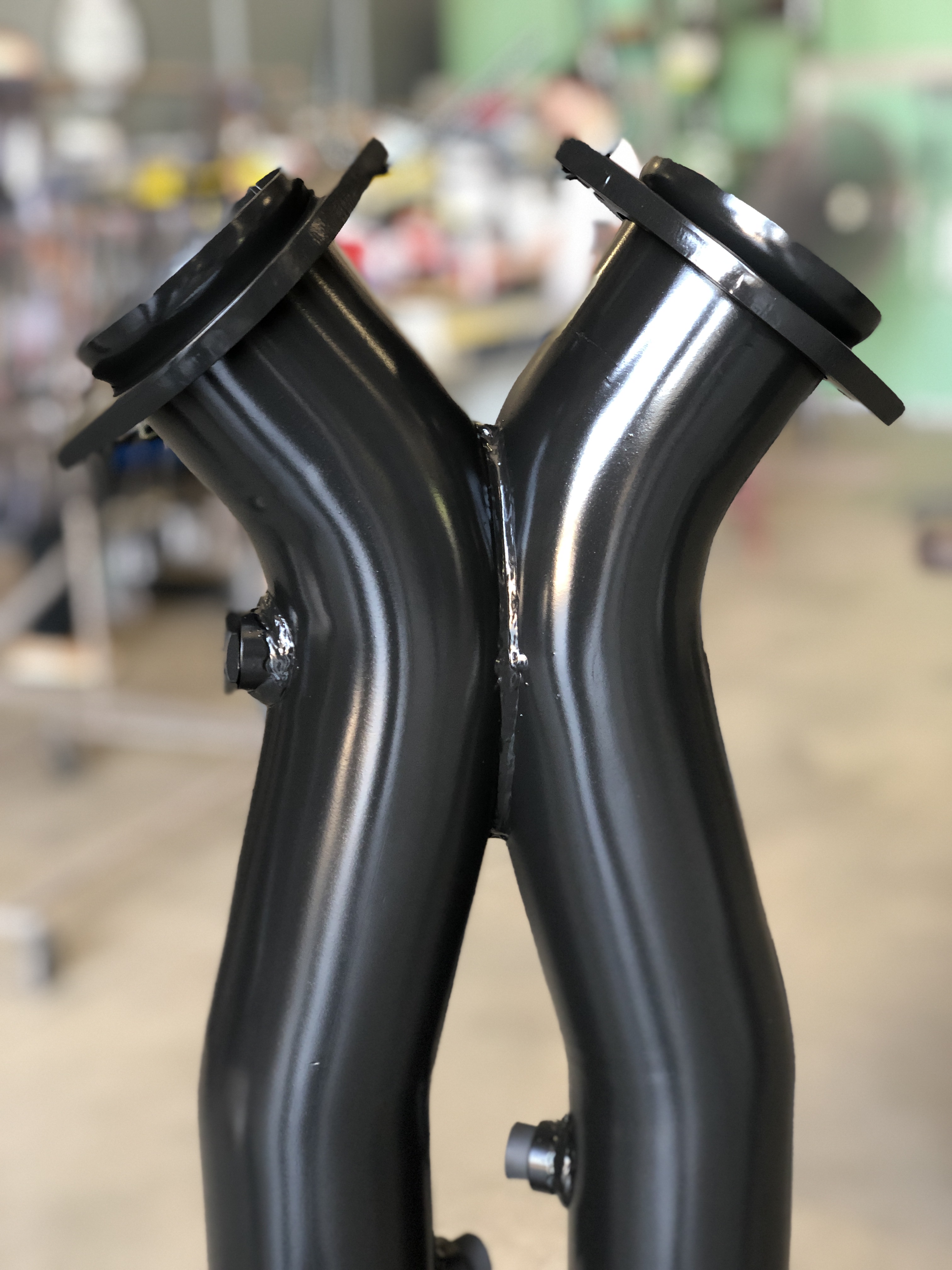Custom Exahust Header Custom Exhaust Headers done in Cerakote Glacier Black | Cerakote
