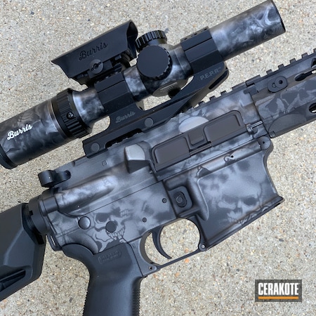 Powder Coating: Graphite Black H-146,Ghost Camo,S.H.O.T,Anderson Mfg.,Tactical Rifle,AR-15,Skull