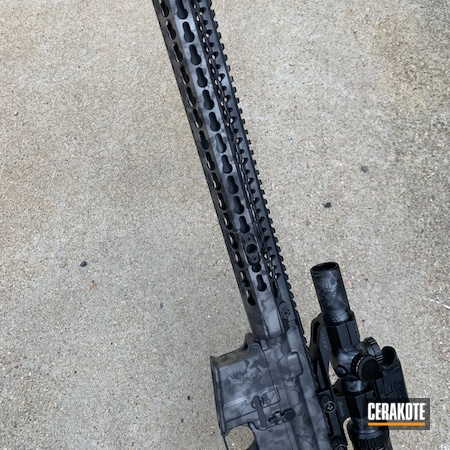 Powder Coating: Graphite Black H-146,Ghost Camo,S.H.O.T,Anderson Mfg.,Tactical Rifle,AR-15,Skull