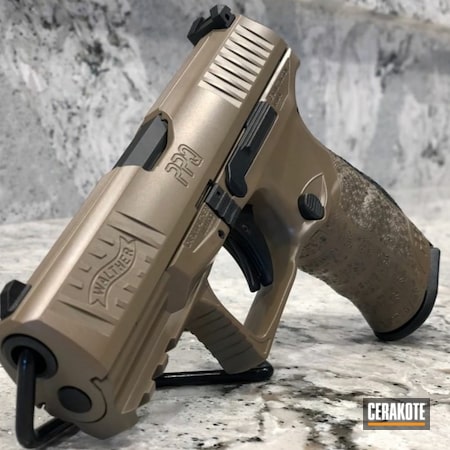 Powder Coating: 9mm,M17 COYOTE TAN E-170,S.H.O.T,Pistol,Walther,BATTLESHIP GREY H-213,Walther PPQ,ppq
