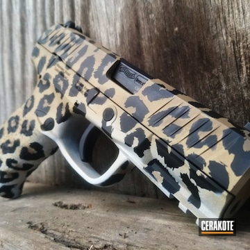 Cerakoted Cheetah Print Walther 9mm