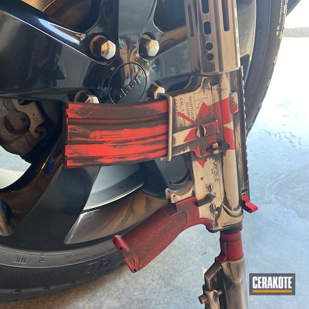 Powder Coating: 5.56,S.H.O.T,Canadian Flag,Maple Leaf,Stormtrooper White H-297,Canadian,USMC Red H-167,Theme,Tactical Rifle,Flag Theme,AR-15,northern guard