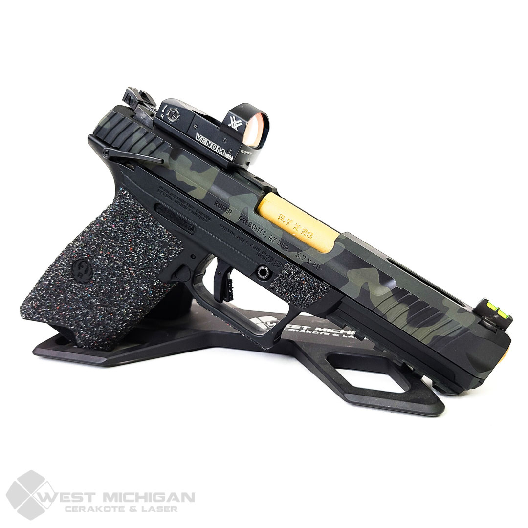 Ruger-57 Camo Finish finished in H-190, H-339, H-341 and H-122 | Cerakote